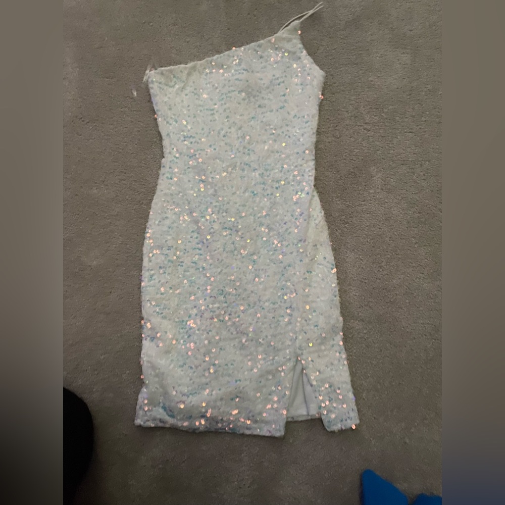 Hoco dress white sparkle
